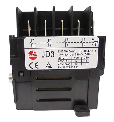Relé de interruptor de 10 pines KEDU JD3 230 V para herramienta eléctrica protección contra subtensiones Foto 1 de 4