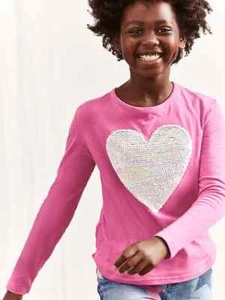 OshKosh B'Gosh/Carter's Kid Girls' Heart Tees Size 4-12 - Picture 1 of 12