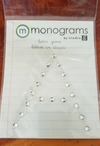Monograms Letter Gems by studio g letter " A " rhinestones on strass - Picture 1 of 3