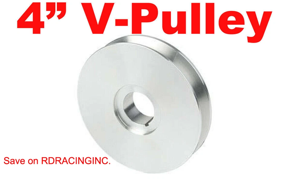 POLIA DE MANIVELA AEROMOTIVE 31705 4 POLEGADAS CORREIA EM V IGUAL A 23523 - Imagem 1 de 1