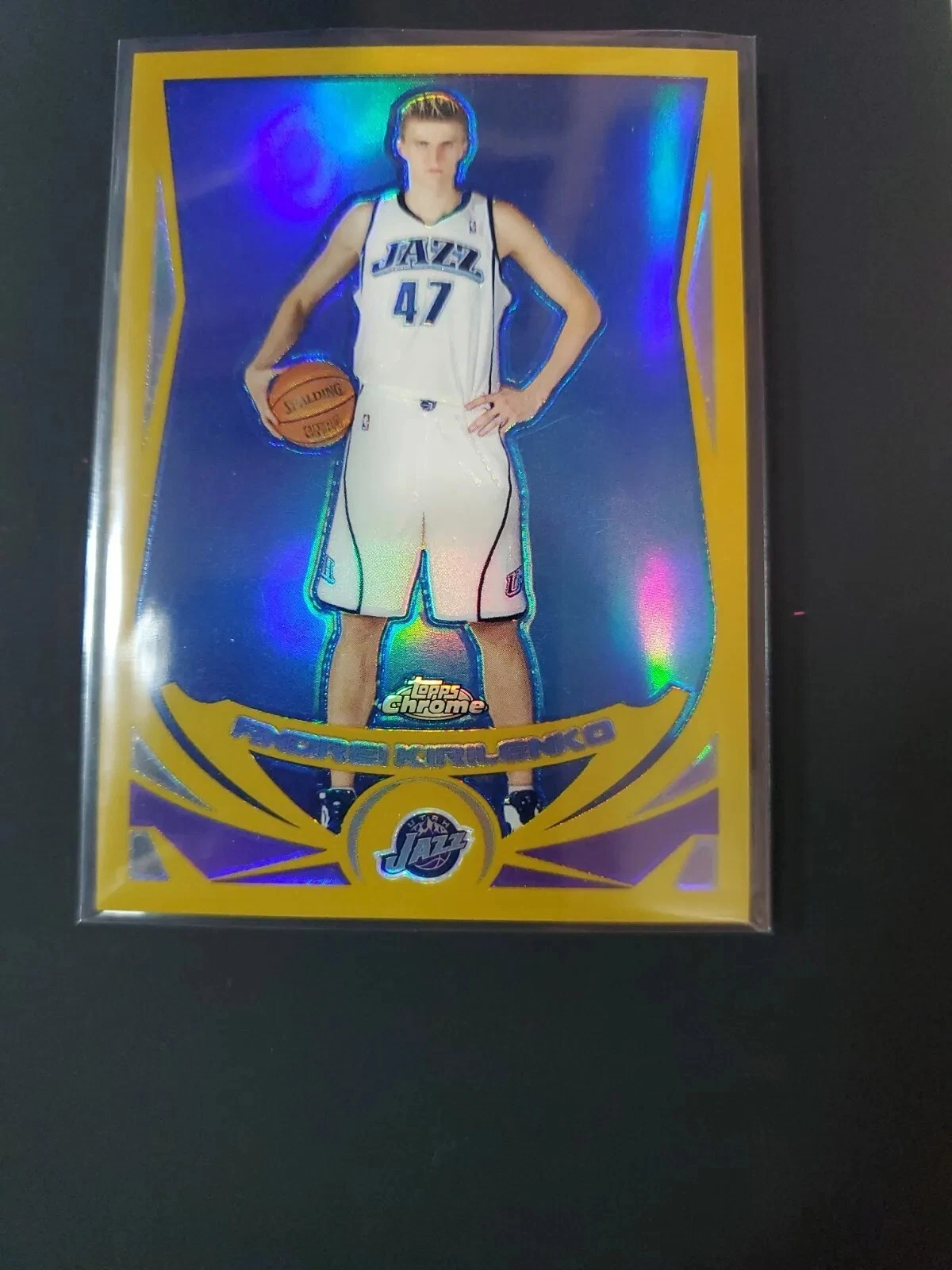 Andrei Kirilenko 2004-05 Topps Chrome Gold Refractor Card 118 #72/99
