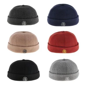 Herren Winter verstellbar Retro Wollfilz Docker Mütze Leon Beanie Totenkopfmütze - Bild 1 von 28