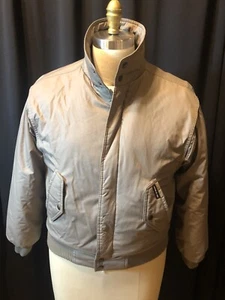 Vintage 80’s Members Only Men’s Large Grey Beige Bomber Jacket, Size Large (40) - Picture 1 of 12