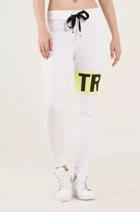 NUEVO PANTALÓN DE CHÁNDAL TRUE RELIGION $139 BLANCO NEÓN CREMALLERA AL TOBILLO Talla Mediana. - Imagen 1 de 6