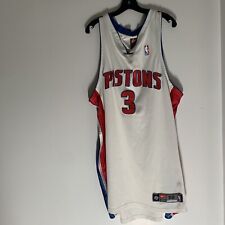adult 48 Ben Wallace Authentic Detroit Pistons Nike NBA Jersey White pro clean