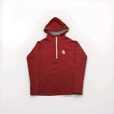 Oklahoma Sooners Pullover Womens Small 1/4 Zip Long Sleeve Thumb Holes Hoodie - Image 1 of 4