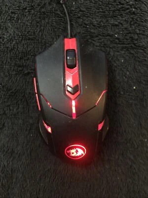 Red Dragon Wired USB LED Optical Gaming Mouse 2000 DPI S101-3 Redragon Weighted - Image 1 of 3