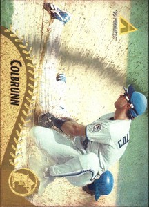 1995 Pinnacle Museum Collection Florida Marlins Baseball Card #206 Greg Colbrunn