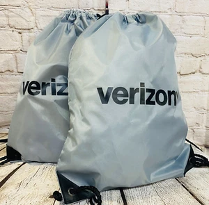 VERIZON Draw String Back Pack Nylon Bag - NEW (LOT OF 2) - Picture 1 of 10