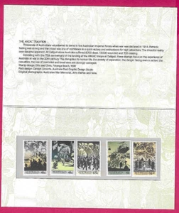 AUSTRALIEN 1990 Präsentationspaket DIE ANZAC TRADITION - POSTFRISCH Briefmarken - Bild 1 von 2