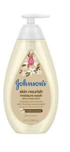 Johnson's Skin Nourishing Moisture Baby Body Wash with 20.3 Fl Oz (Pack of 1) 