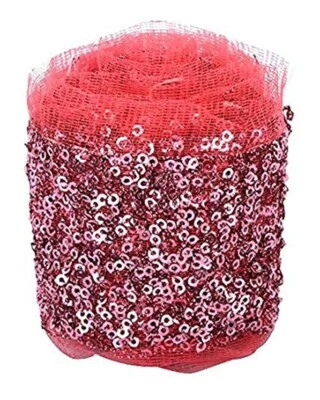 Последовательное сетчатое кружево для платья/сари/лехенги/костюма/кепки/сумки/декора/бордюра/крафтового розового цвета - Изображение 1 из 3