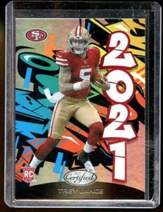 2021 Panini Certified Trey Lance Graffitti Insert 49ers Rookie Card RC - Picture 1 of 1