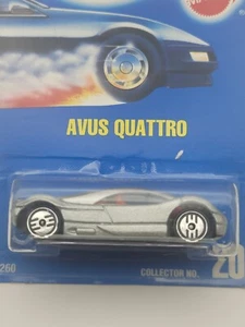 HOT WHEELS 1991 #208 AUDI AVUS QUATTRO SILVER - BLUE CARD MOC B16 - Picture 1 of 7