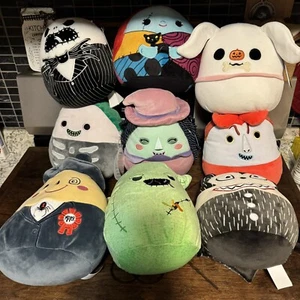 The Nightmare Before Christmas Squishmallow Lot 9 New Tag Jack Sally Plush Mayor - Picture 1 of 14