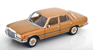 1:18 Norev Mercedes 350 SE W116 1973 metallizzato oro - Foto 1 di 8
