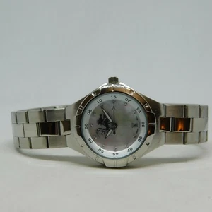 LogoArt Silver Tone Mother-of-Pearl Dial Women's Watch Sz. 7 1/4" New Battery - Picture 1 of 8