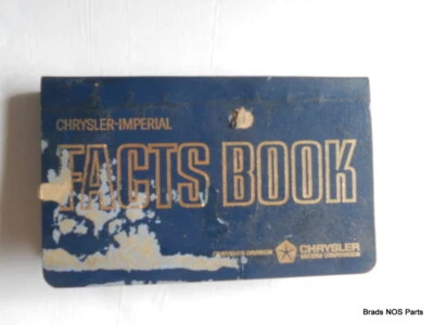 Nuevo de Lote Antiguo MoPar 1964 Chrysler Imperial todos los modelos tamaño de bolsillo distribuidor libro de datos Foto 1 de 4