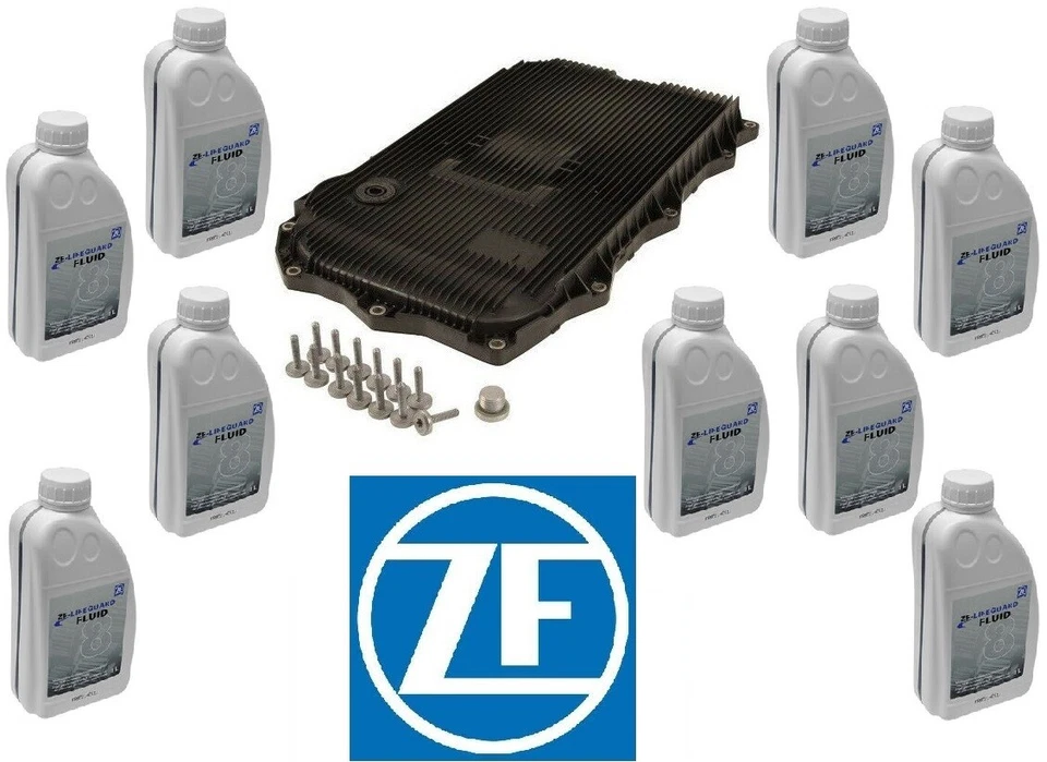 ZF OEM 8HP AT Service Kit Oil Pan & Filter Kit Gasket Plugs 9L Fluid ATF For BMW - Image 1 of 1