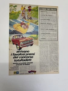 Opel Kadett pubblicità Vintage Originale - Foto 1 di 1