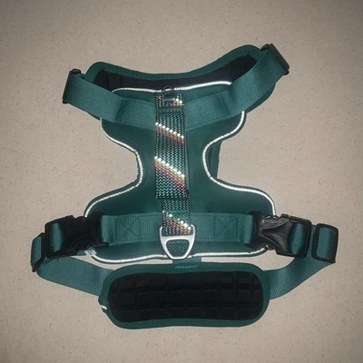 NUEVO Arnés Reflectante Ajustable para Perros Sin Tirar Chaleco para Perros L Acolchado Verde WalkSafe Foto 1 de 4