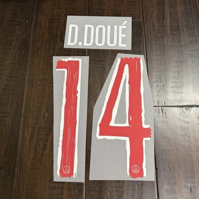 2024-25 DOUE Home PSG Paris Nameset Name Number Nombre Dorsal UCL UEFA - Image 1 of 3