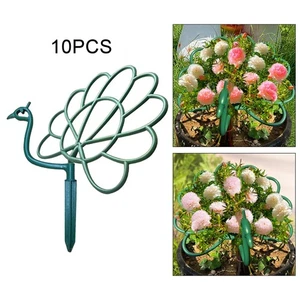 10 Stück Pflanzenstütze Pfauenform Rankgitter - Bild 1 von 7