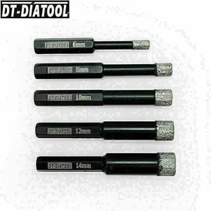 Brocas secas de diamante 3 piezas sierra de agujero de núcleo hexagonal cortadora de perforación para baldosas de cerámica - Imagen 1 de 19