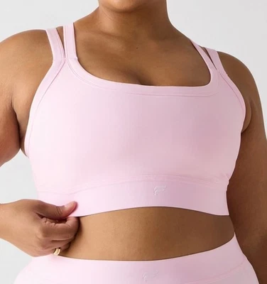 Sujetador deportivo de alto impacto Fabletics Principal rosa malvavisco nuevo con etiquetas para mujer - 2X Foto 1 de 4