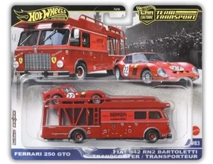 Hot Wheels Ferrari 250 GTO / Fiat 642 RN2 Bartoletti #83 Team Transport 2025 New - Picture 1 of 4