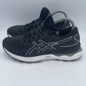 Asics Gel Nimbus 24 Womens Shoes Size 7.5 Black Running Walking Gym 1012B201 - Picture 1 of 11