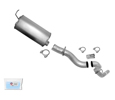 Rear Muffler and Tail Pipe For 2001-2006 GM 2500HD Silverado 6.0L 8.1L Made USA - Image 1 of 4
