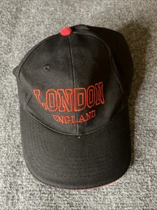 Gorra de béisbol Londres Inglaterra con correa trasera roja azul logotipo talla única - Imagen 1 de 4