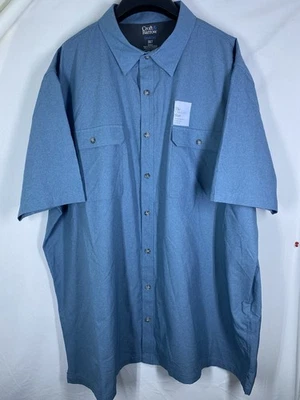 Croft & Barrow Quick Dry Shirt Mens 3XLT Tall Performance Short Sleeve Button Up - Image 1 of 4