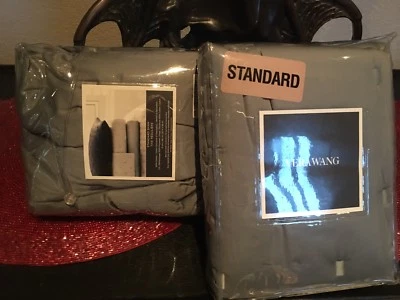 VERA WANG «БЛЕСК» СЛАНЕЦ СИНИЙ 2шт стандартные наволочки NIP $300 - Изображение 1 из 4