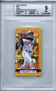 2023 Adley Rutschman Topps Mini Rip GOLD BGS 9Mint 2/5 SP Baltiomore Orioles - Picture 1 of 2