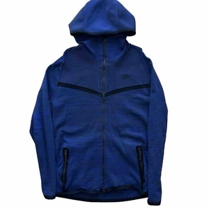 Nike Tech Knit Windrunner Medium Blue Full Zip Jacket Lightweight Sportswear - Bild 1 von 10