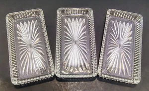 Antique Early American Pressed Glass Tray Starburst and Ribbed Design - Picture 1 of 4