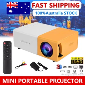 Mini Projector LED 1080P Home Cinema Portable Pocket Projector Party Theater AU - Picture 1 of 16