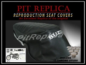 SUZUKI AS50 AC50 MAVERICK SCRAMBLER 1970 70 1971 71 SEAT COVER W/ BUTTON [3TRAS] - Picture 1 of 9
