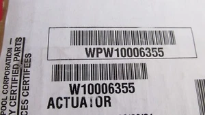 ACTUADOR DE CAMBIO DE LAVADORA Whirlpool - oem Parte No. WPW10006355 - Nuevo (Caja abierta) - Imagen 1 de 8