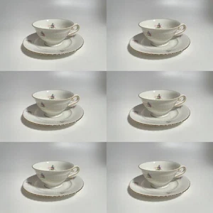Antique Set 6 Cups Porcelain SELTMANN WEIDEN BAVARIA Model ELISABETH - Picture 1 of 8