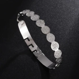 Women's Witch Knot Bracelet Stainless Steel Adjustable Open Cuff Bracelet Celtic - Picture 1 of 1