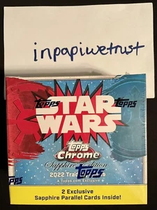 2022 Topps Chrome Sapphire Edition Star Wars Factory Sealed FREE SHIP IN HAND!🔥 - Picture 1 of 5