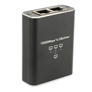 Network Splitter Versatile 100 Meters Ethernet Splitter 5V 1A Aluminum Alloy - Picture 1 of 12