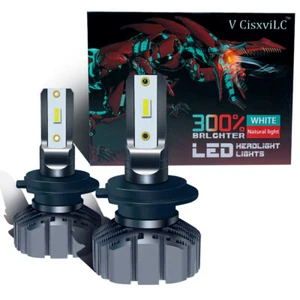 LED Headlights Bulbs Kit H7 High beam 2 Sides CSP LED 300% Brightness For Escape - Imagen 1 de 11