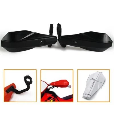 2x 7/8" Motorcycle Modified Handlebar Hand Guards Black PP Anti-Crash Protector — 第 1/4 张图片