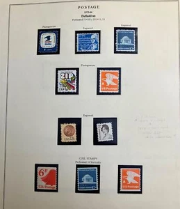 US 1972-85 Definitives on Scott Album Pages, Face Value over $27.00 - Picture 1 of 17