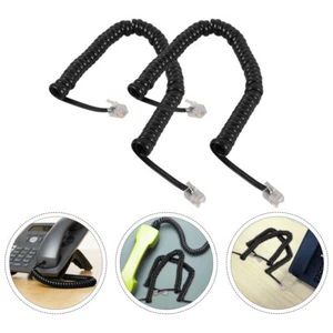 2 Pcs Cable Coiled Phone Cord for Landline Cords Telephone - Zdjęcie 1 z 12