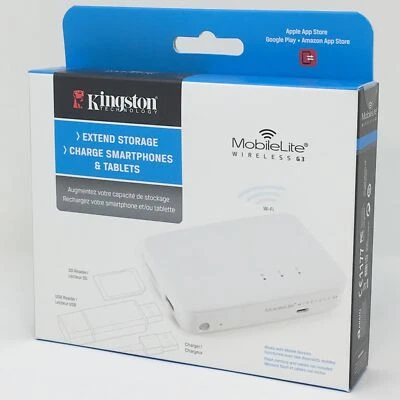 Kingston MobileLite G3 беспроводной резервный аккумулятор питания iPhone iPad Samsung Galaxy - Изображение 1 из 4